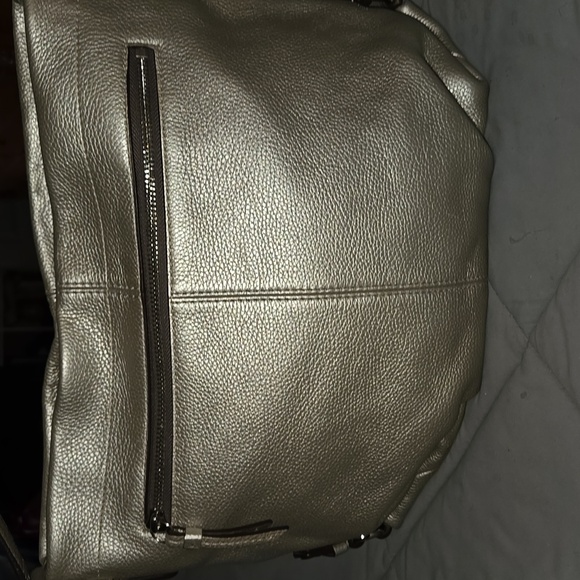 Coach Gold Metallic Pebbled Leather Hobo - Picture 2 of 10